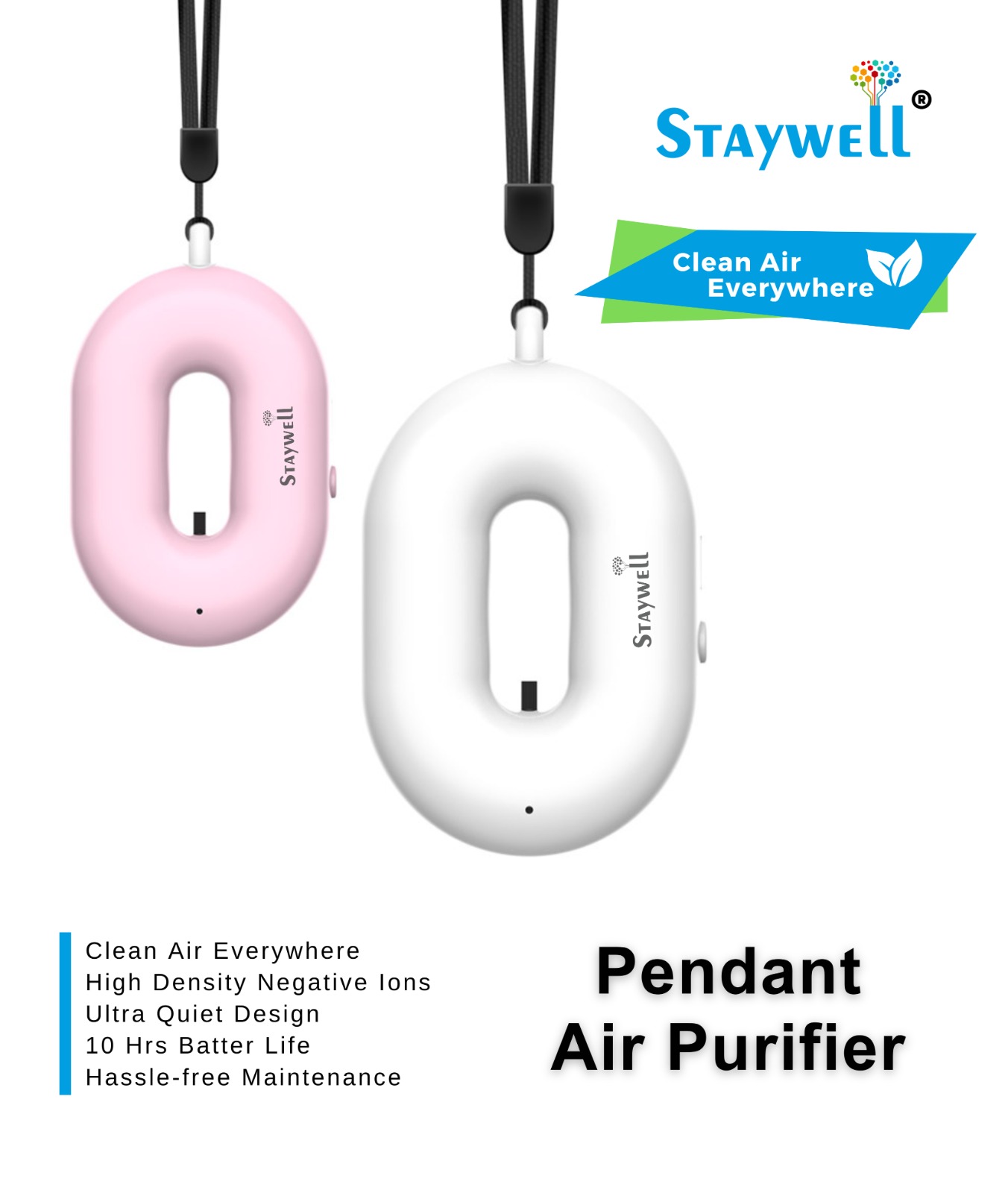 Wearable Necklace Air Purifiers